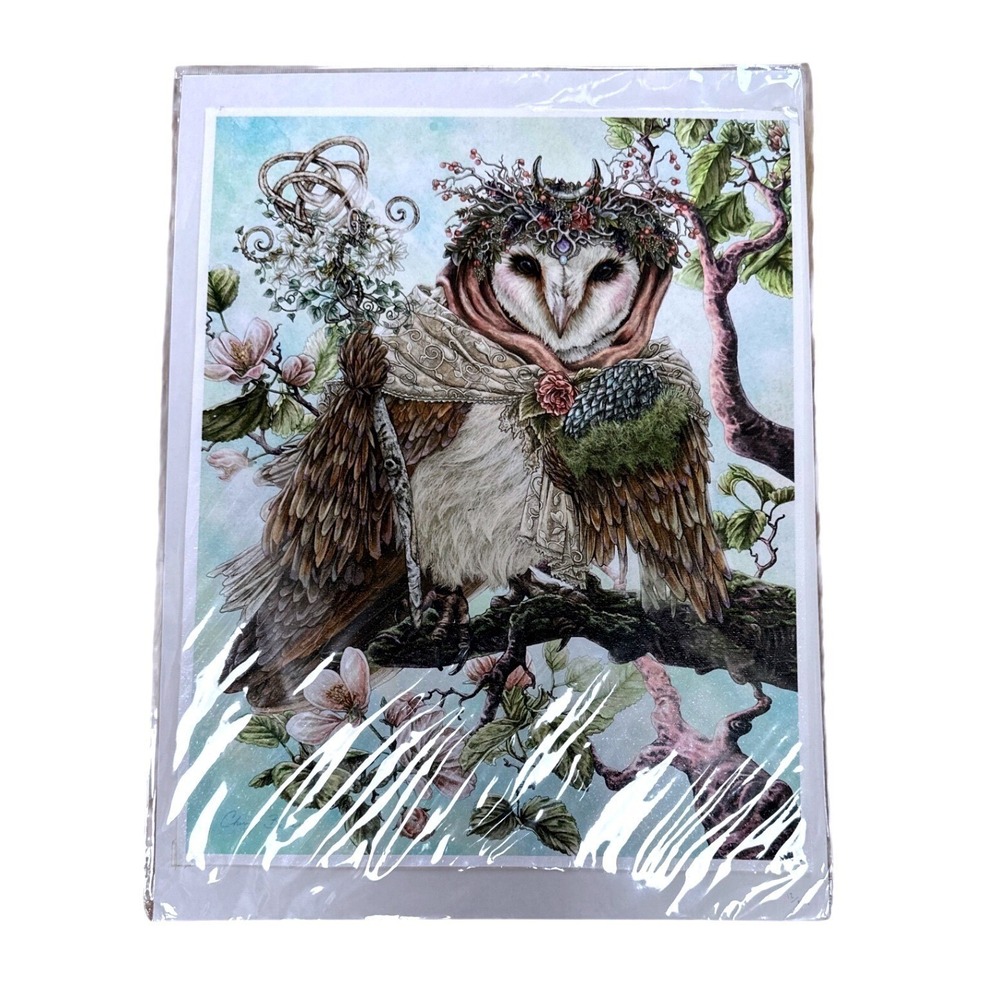 Cheryl Baker Owl Priestess Signed Limited Edition Fantasy Art Print 12x16